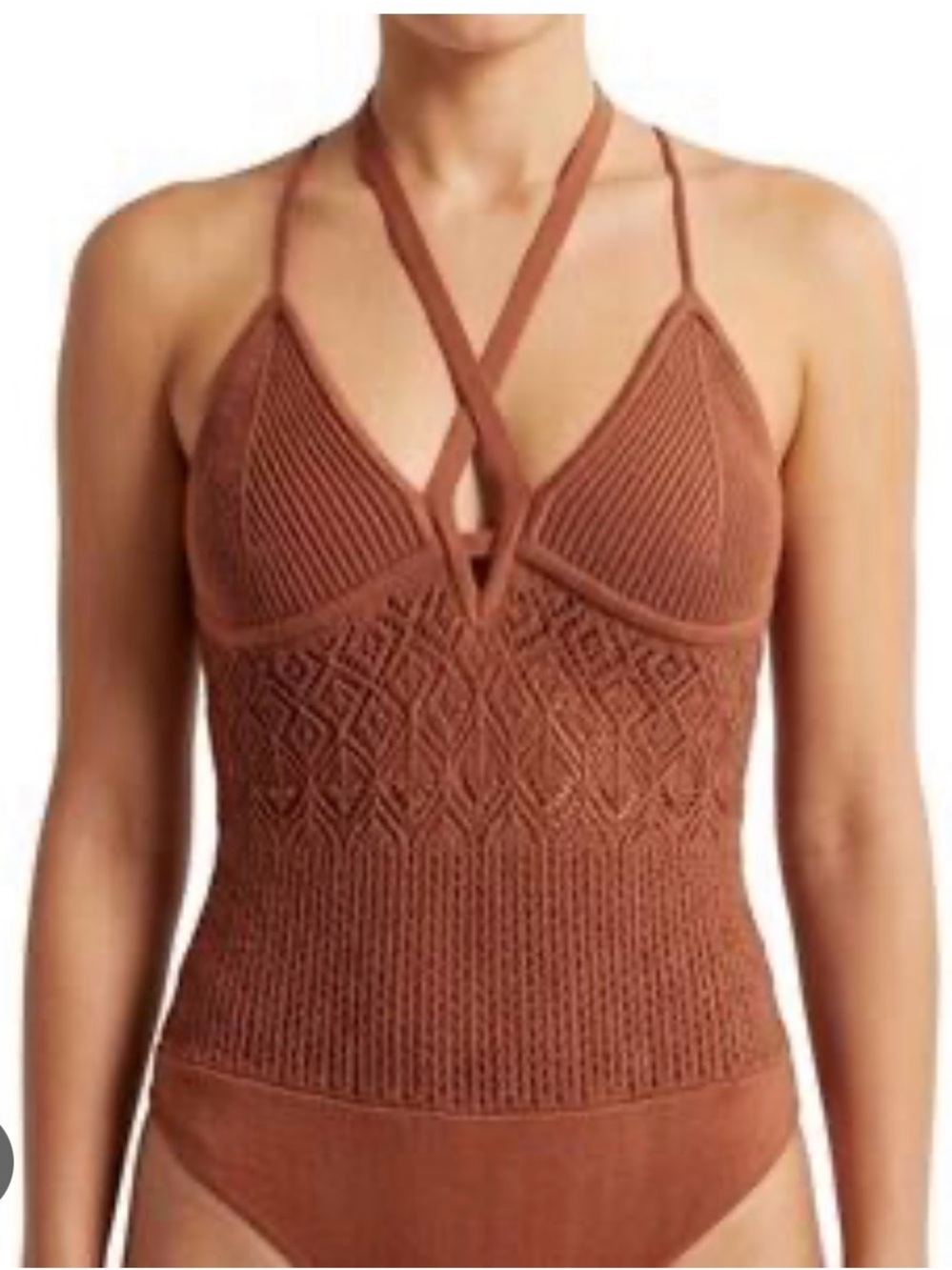 Abercrombie & Fitch Crochet Knit Bodysuit